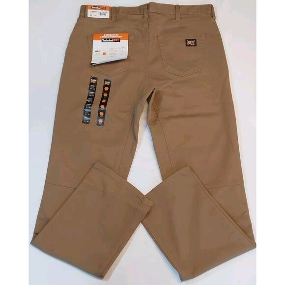 TIMBERLAND PRO STRAIGHT FIT 8 SERIES FLEX CANVAS WORK PANTS SIZE 38x36 NWT - Picture 3 of 7